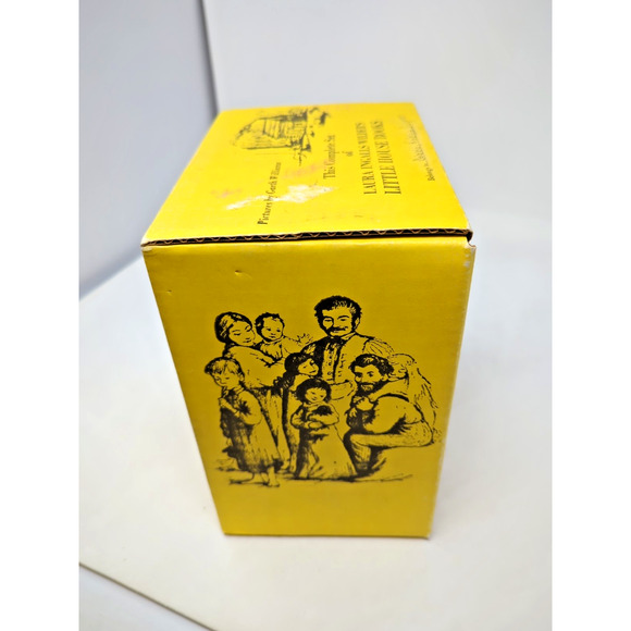 Little House On The Prairie Box Set Complete Series 9 Books Yellow 1971 Vintage - Picture 4 of 4
